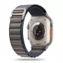 TECH-PROTECT Nylon Pro Apple Watch -ranneke sarjoille 6/7/8/9/10/SE/Ultra 1/2 (44/45/46/49 mm) navy/harmaa