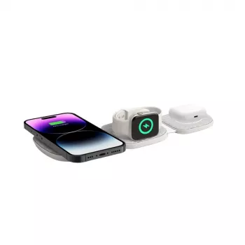 Tech-Protect QI15W-A32 3IN1 MagSafe-langaton latausteline harmaa