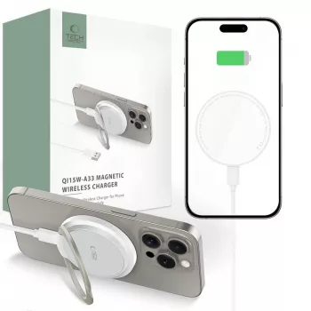 Tech-Protect QI15W-A33 MagSafe-langaton laturi 15W valkoinen