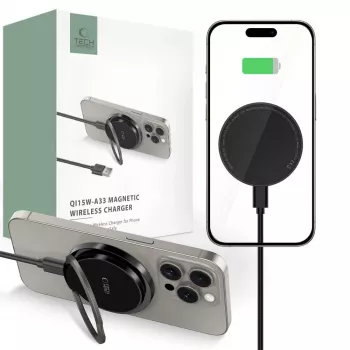 Tech-Protect QI15W-A33 MagSafe-langaton laturi 15W musta