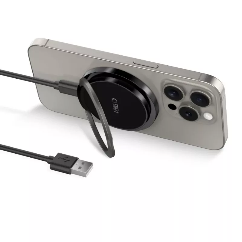 Tech-Protect QI15W-A33 MagSafe-langaton laturi 15W musta