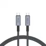 TECH-PROTECT ULTRABOOST MAX USB 4.0 8K 40Gbps Type-C -kaapeli PD240W 100cm harmaa