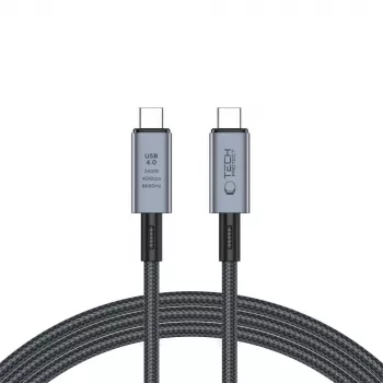 TECH-PROTECT ULTRABOOST MAX USB 4.0 8K 40Gbps Type-C -kaapeli PD240W 200cm harmaa