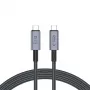 TECH-PROTECT ULTRABOOST MAX USB 4.0 8K 40Gbps Type-C -kaapeli PD240W 200cm harmaa