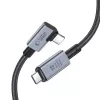 TECH-PROTECT ULTRABOOST MAX “L” USB 4.0 8K 40Gbps USB-C -kaapeli PD 240W 150cm harmaa