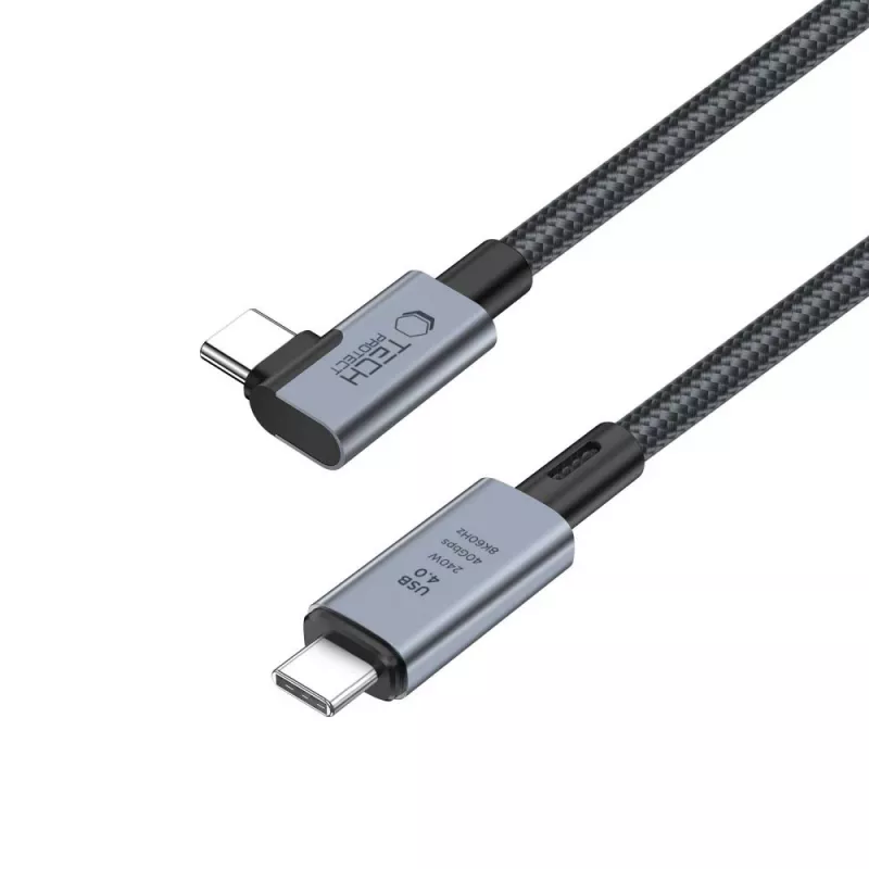 TECH-PROTECT ULTRABOOST MAX “L” USB 4.0 8K 40Gbps USB-C -kaapeli PD 240W 150cm harmaa