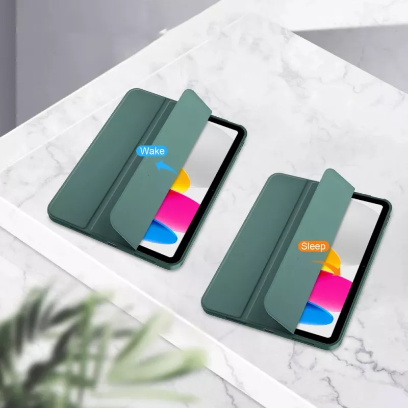 Tech-Protect SC Pen -kotelo iPad 10.9 (10th Gen, 2022) / iPad 11 (2025) -tableteille, vihreä