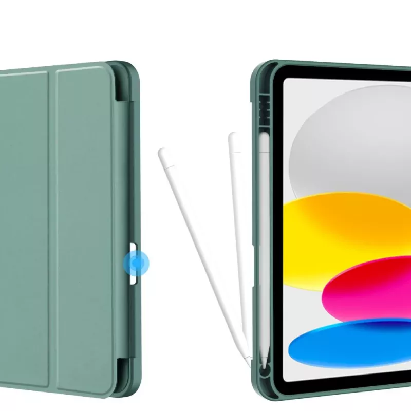 Tech-Protect SC Pen -kotelo iPad 10.9 (10th Gen, 2022) / iPad 11 (2025) -tableteille, vihreä
