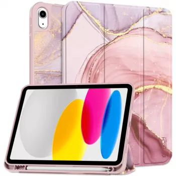 Tech-Protect SC Pen -kotelo iPad 10.9 (10th Gen, 2022) / iPad 11 (2025) -tableteille, marmori