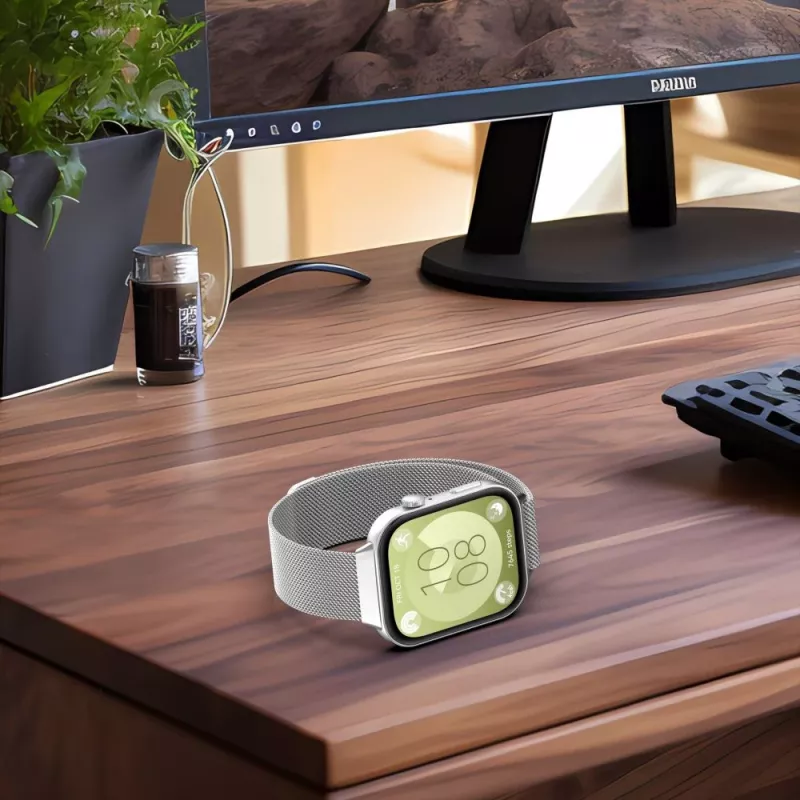 TECH-PROTECT Milanese Loop -ranneke Huawei Watch Fit 3 - musta