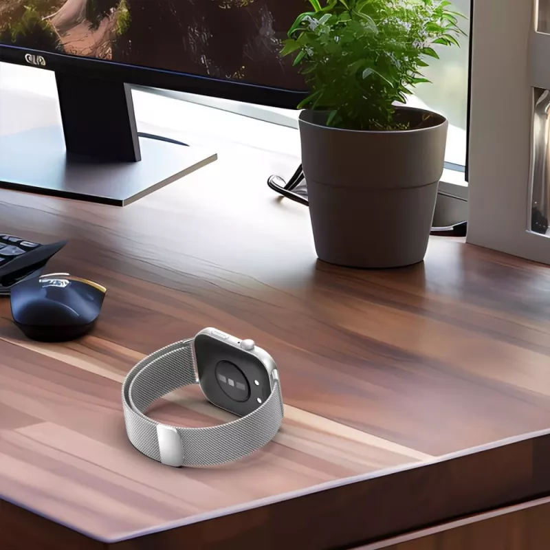 TECH-PROTECT Milanese Loop -ranneke Huawei Watch Fit 3 - musta