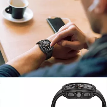 TECH-PROTECT DEFENSE360 Samsung Galaxy Watch Ultra (47 mm) musta suojakotelo