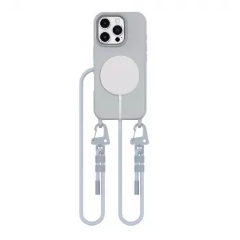 Tech-Protect Magnecklace MagSafe -puhelinranneke iPhone 16 Pro Max harmaa