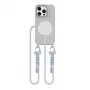 Tech-Protect Magnecklace MagSafe -puhelinranneke iPhone 16 Pro Max harmaa