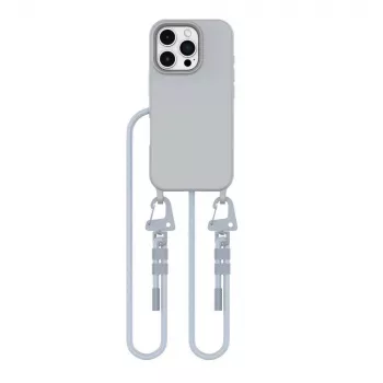 Tech-Protect Magnecklace MagSafe -puhelinranneke iPhone 16 Pro Max harmaa
