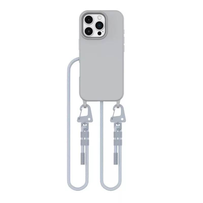 Tech-Protect Magnecklace MagSafe -puhelinranneke iPhone 16 Pro Max harmaa