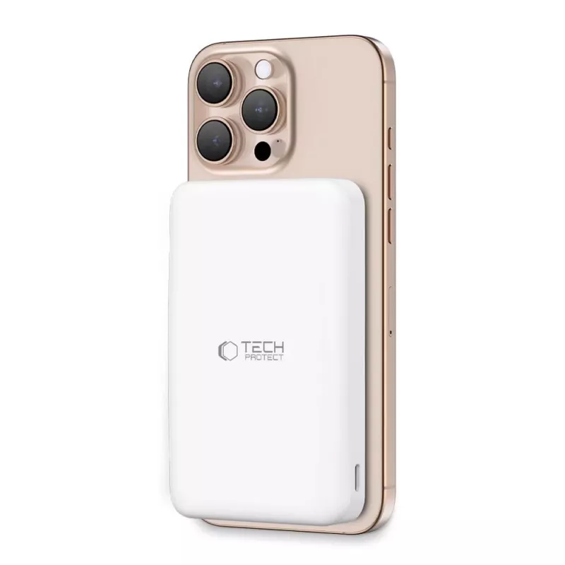 TECH-PROTECT PB24 LIFEMAG QI2 MAGSAFE -VARAVIRTALÄHDE 10000MAH VALKOINEN