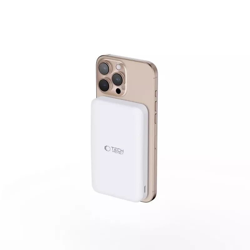 TECH-PROTECT PB24 LIFEMAG QI2 MAGSAFE -VARAVIRTALÄHDE 10000MAH VALKOINEN