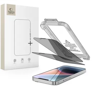 TECH-PROTECT Quick Set SPY+ Privacy karkaistu lasi -näytönsuojus 2 kpl:n pakkaus iPhone 13 / 13 Pro / 14 / 16E / 17E