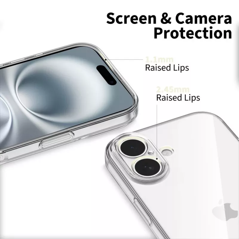 Tech-Protect Flexair iPhone 17 läpinäkyvä takakansi