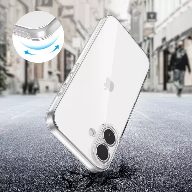 Tech-Protect Flexair iPhone 17 läpinäkyvä takakansi