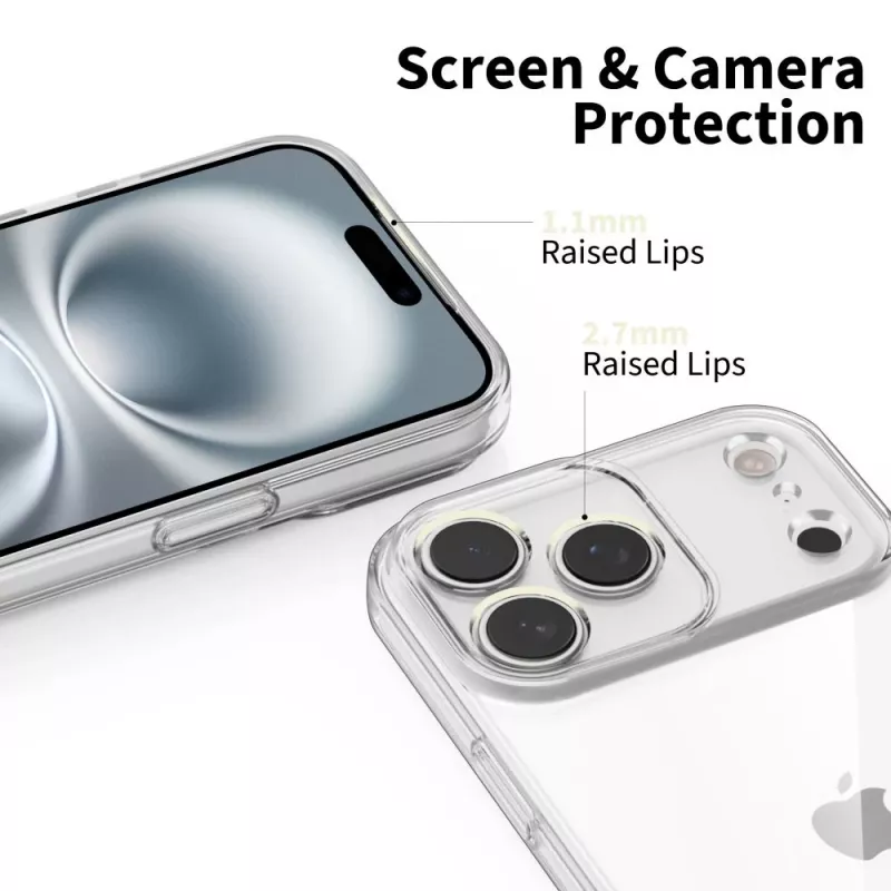 Tech-Protect Flexair iPhone 17 Pro Max läpinäkyvä takakansi