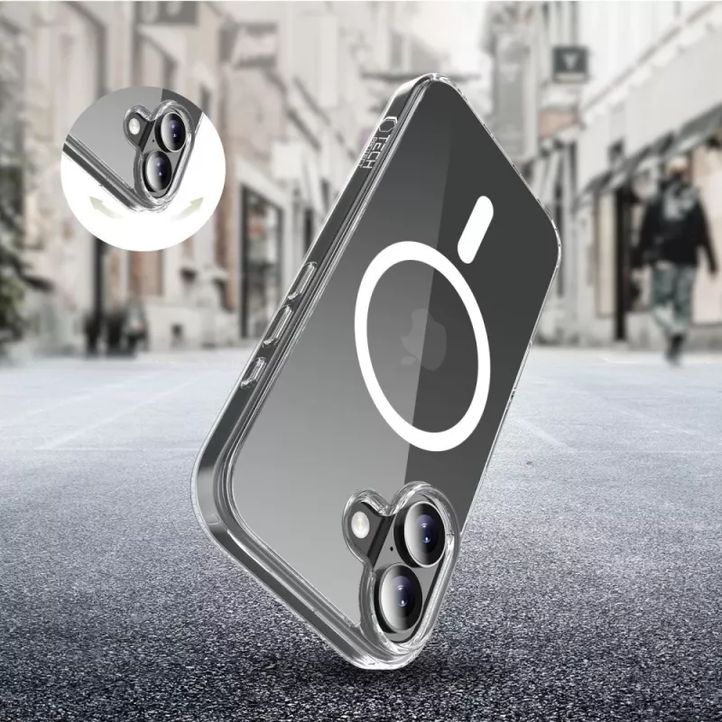 Tech-Protect Flexair Hybrid MagSafe iPhone 17 läpinäkyvä