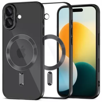 Tech-Protect MagFlex MagSafe iPhone 17 takakuori kiiltävänmusta
