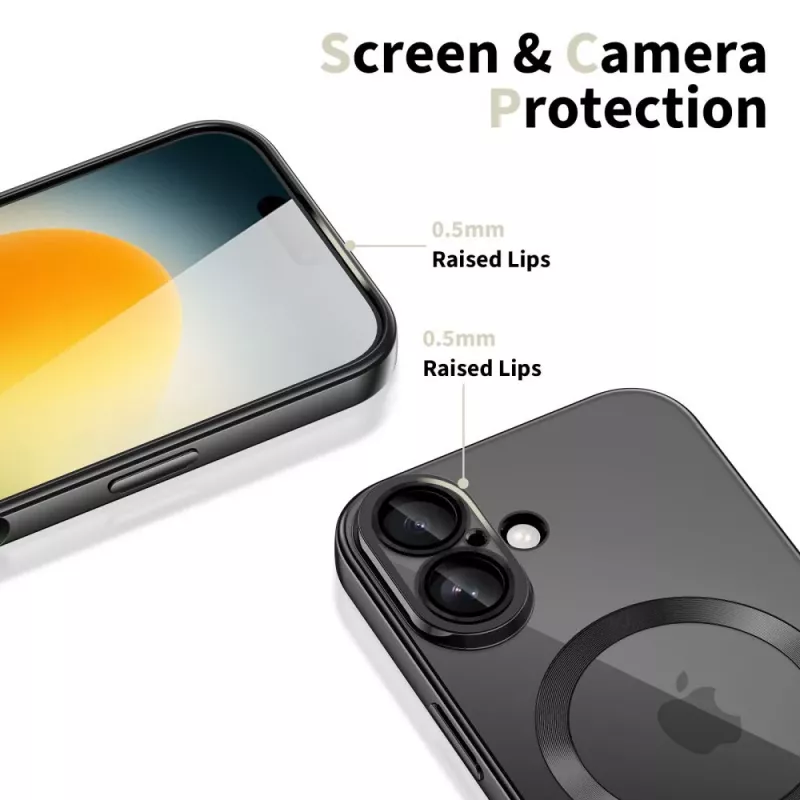Tech-Protect MagFlex MagSafe iPhone 17 takakuori kiiltävänmusta