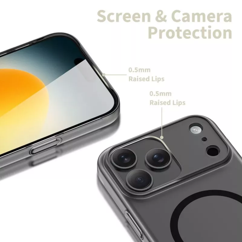 Tech-Protect MagSlim MagSafe iPhone 17 Pro Max mattamusta takakuori
