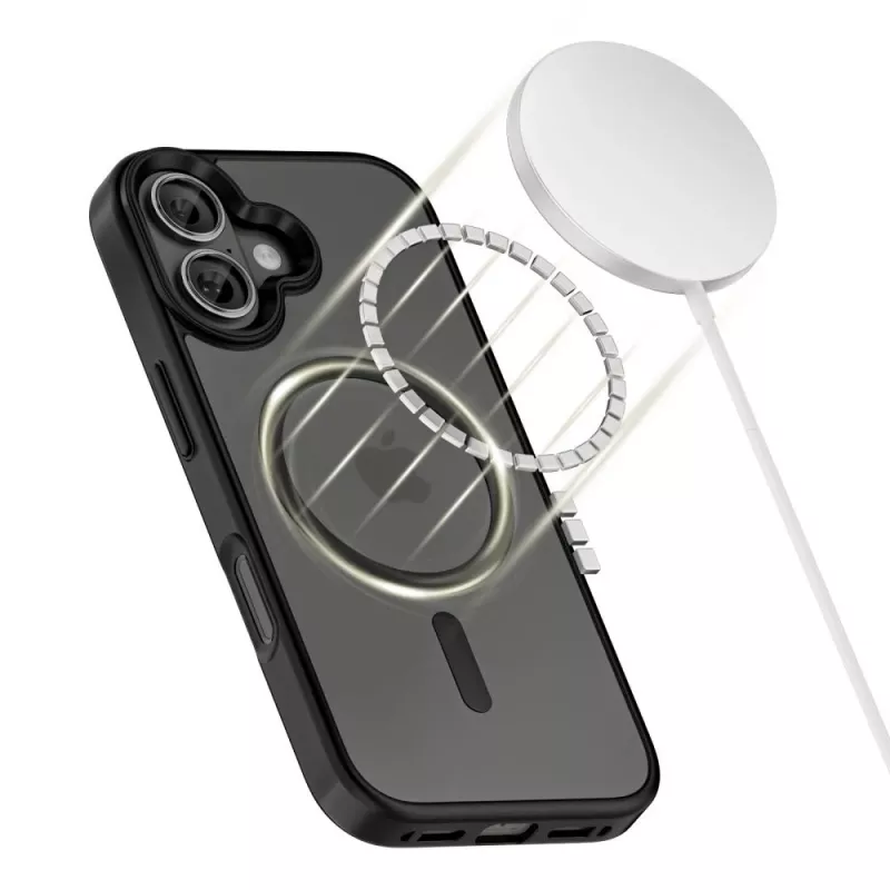 Tech-Protect Magmat MagSafe iPhone 17 mattamusta takakuori