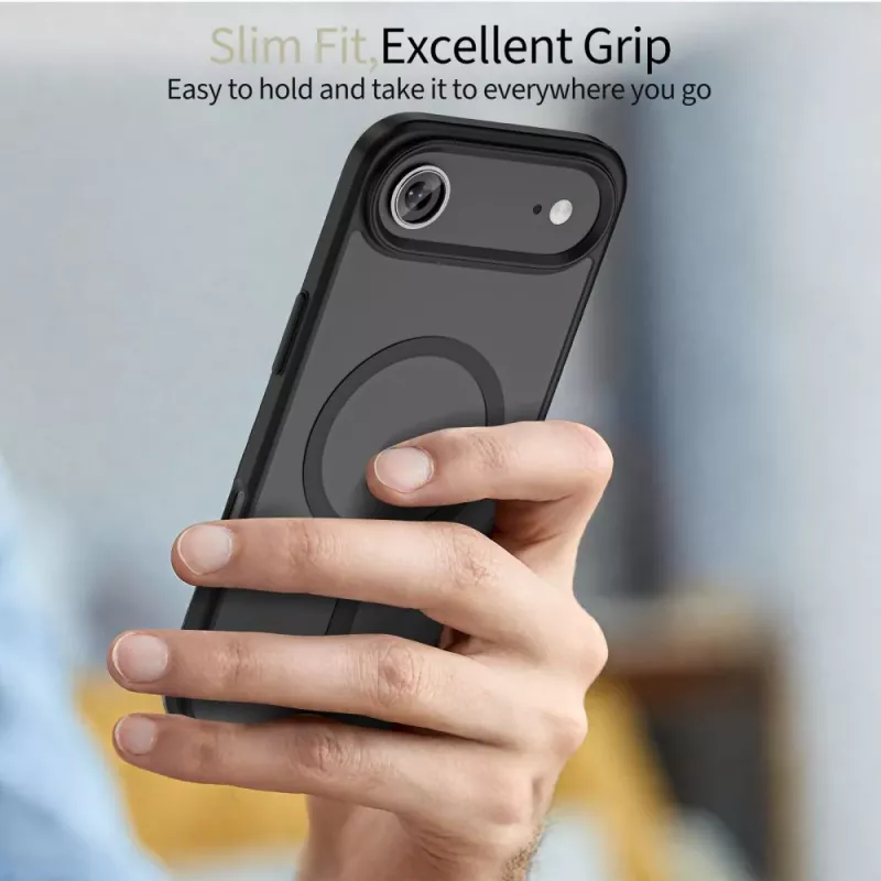 Tech-Protect Magmat MagSafe iPhone 17 Air mattamusta takakuori
