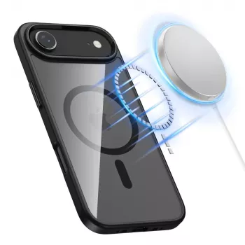 Tech-Protect Magmat MagSafe iPhone 17 Air musta/läpinäkyvä
