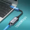 Tech-Protect UltraBoost sovitin USB 3.0 - Ethernet RJ45 1000 Mbps musta