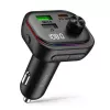 Tech-Protect CC07 3-porttinen autolaturi PD 54W + FM-lähetin Bluetooth musta
