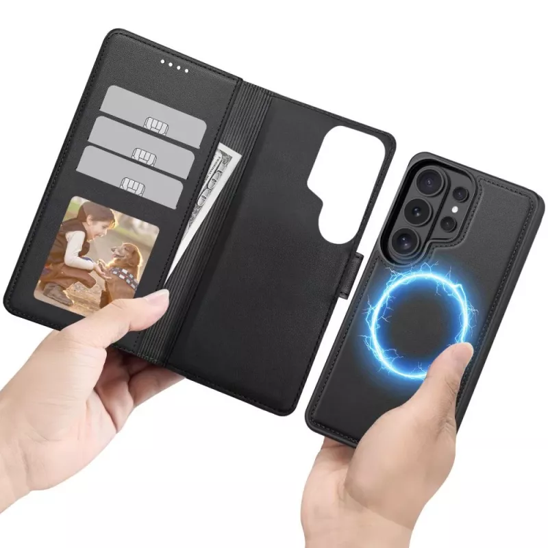 Tech-Protect Wallet MagSafe -kuori Samsung Galaxy S26 Ultra, mattamusta