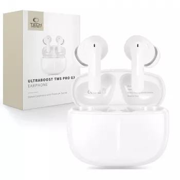 Tech-Protect UltraBoost TWS Earphone Pro G3 valkoinen