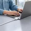 Tech-Protect MMC01 UltraBoost magneettinen MacBook-kaapeli USB-C - MagSafe 3 140W 200 cm valkoinen