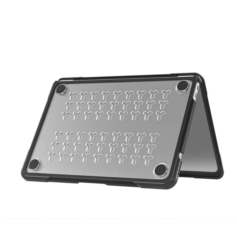 Tech-Protect Velar MacBook Neo 13 2026 kovakuori musta/mattaläpinäkyvä