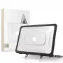 Tech-Protect Kevlar Pro MacBook Neo 13 2026 mattamusta/läpinäkyvä suojakotelo kannettavalle
