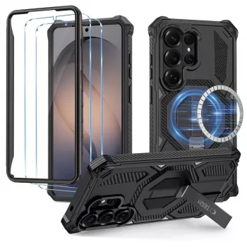 Tech-Protect MagBlast MagSafe + Glass 2 kpl:n pakkaus Samsung Galaxy S26 Ultra musta