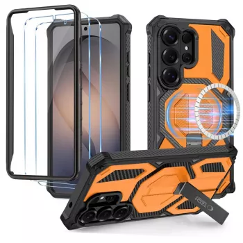 TECH-PROTECT MAGBLAST MAGSAFE + GLASS 2-PACK GALAXY S26 ULTRA MUSTA/ORANSSI
