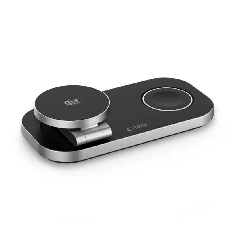 Tech-Protect A52 3-in-1 magneettinen MagSafe -langaton laturi 25W Qi2 musta