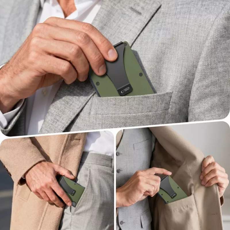 Tech-Protect Thorn RFID -korttilompakko armeijanvihreä