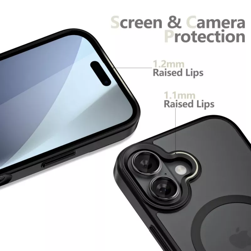 Tech-Protect Magmat XT 4-osainen MagSafe-kuori iPhone 17, mattamusta