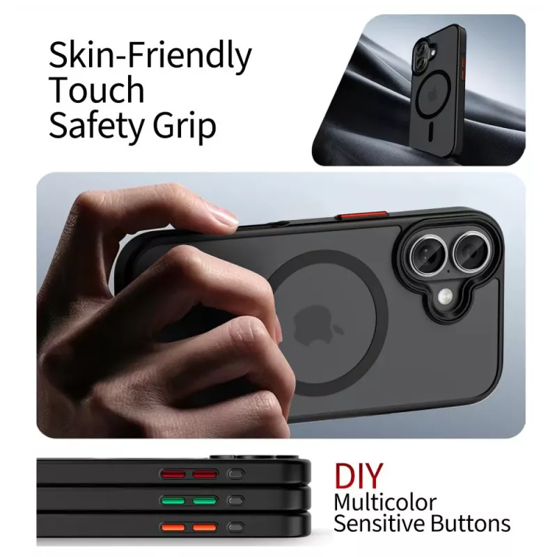 Tech-Protect Magmat XT 4-osainen MagSafe-kuori iPhone 17, mattamusta