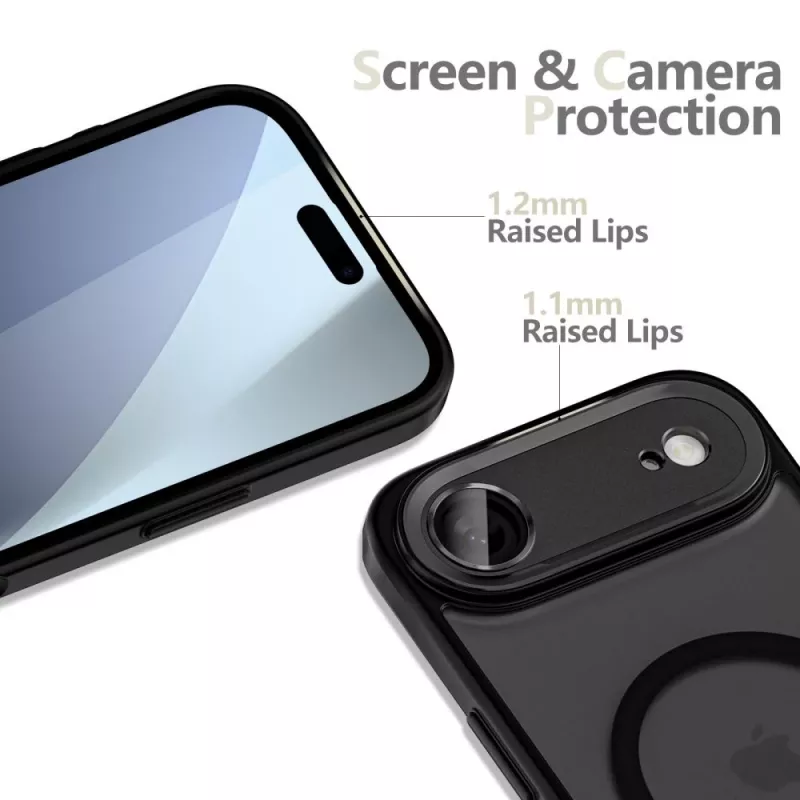 Tech-Protect Magcam MagSafe iPhone 17 Air mattamusta takakuori