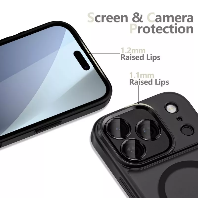 Tech-Protect Magcam MagSafe iPhone 17 Pro mattamusta takakuori