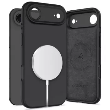 Tech-Protect silikoni MagSafe -kuori Apple iPhone 17 Air - musta