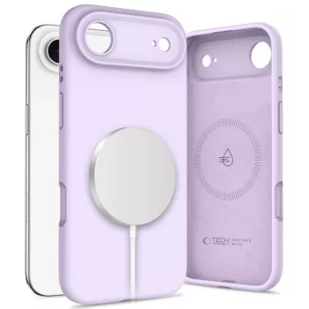 Tech-Protect silikoni MagSafe -kuori Apple iPhone 17 Air - mauve